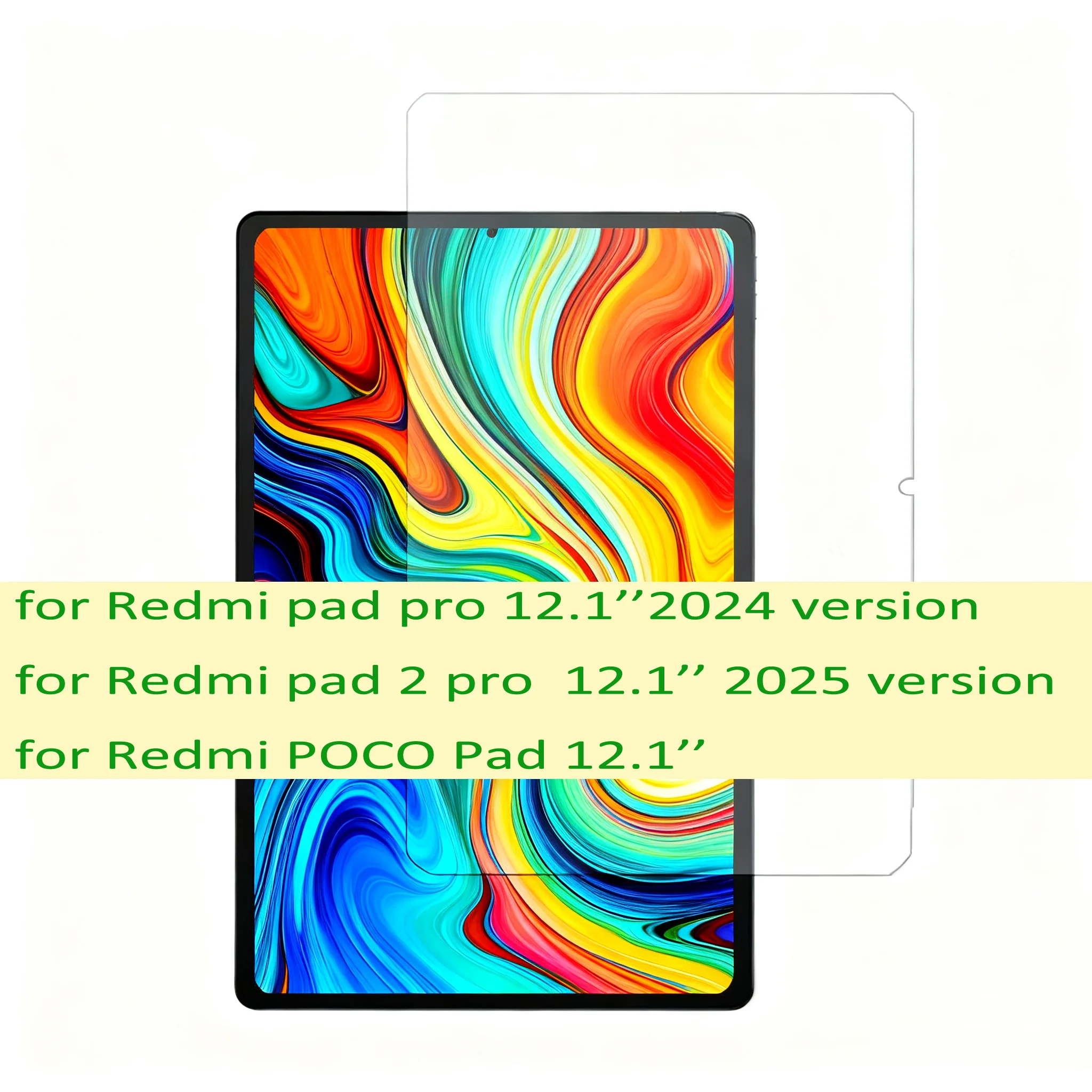 1 упаковка Захисне скло для Xiaomi Redmi pad pro 12.1''/ pad 2 pro 12.1 /для Redmi POCO Pad tab захисна плівка для планшета