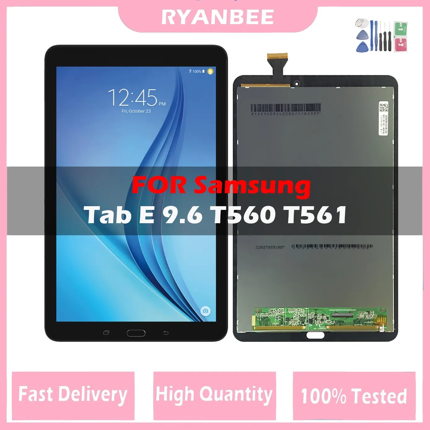 100 Original For Samsung Galaxy Tab E 9.6 SM T560 SM T561 LCD Display