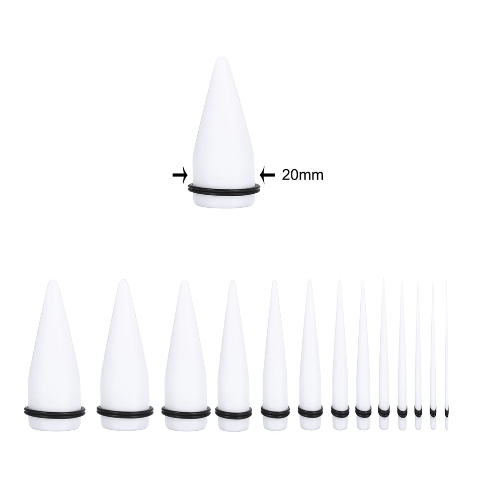 Acrylic Earring Taper Flesh Tunnel Ear Rings Piercing Stretcher Expander Stretching Plug Body Jewelry 2pcs/lot 1.6MM-20MM piercing jewelry body piercing earrings ear piercing jewelry body piercing jewelry body jewelry ear taper earrings