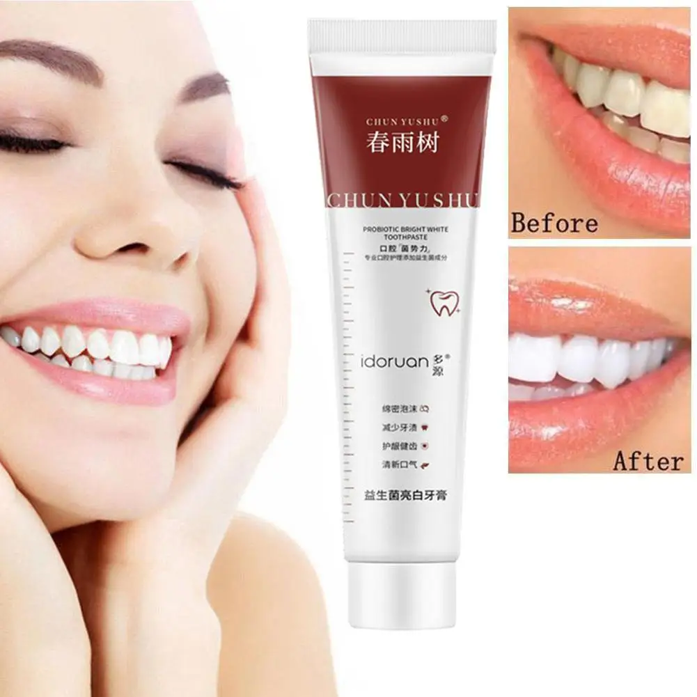 

100g Probiotic Whitening Toothpaste Teeth Whitening Breath Toothpaste Toothpaste Oral Prevents Care Plaque Care Breat J6c6