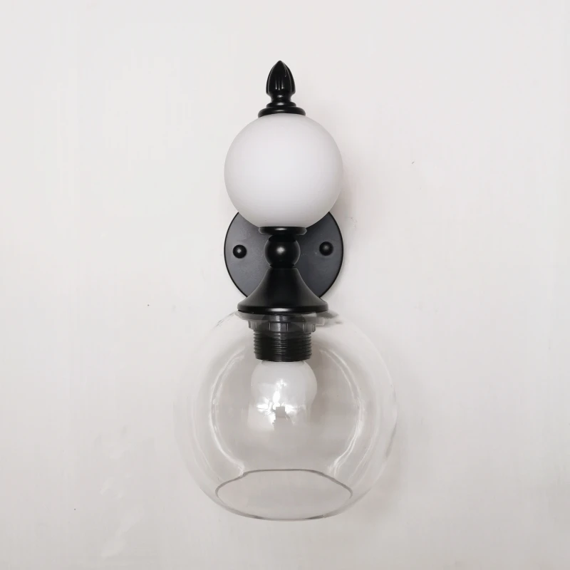 

Glass bulb wall lamp living room wall decoration bedroom bedside lamp hotel engineering lighting