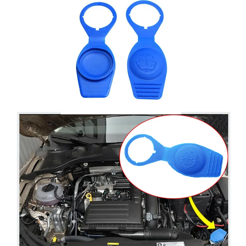 Windshield Washer Cap 1/2pcs For VW Golf CC Jetta Tiguan Audi A3 A4 A6 Q5 Q7 TT Skoda Seat