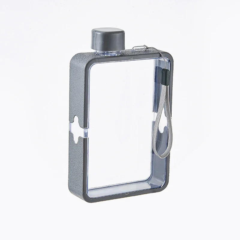 380ML Sports Water Bottle Portable Travel Flat Square Water Cup A5 Size Outdoor Fitness Transparent Kettle for Sports water bottle,sports water bottle,sports bottle