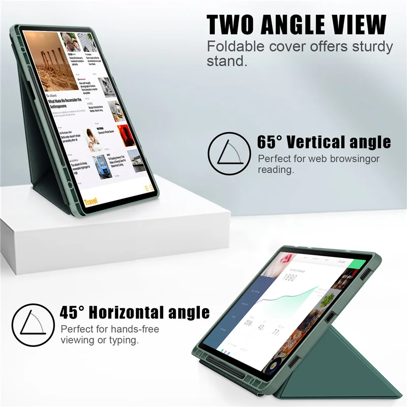 Capa Magnética para Samsung Galaxy Tab s Pen Holder Smart Folding Cover s9 Plus - Imagem 6