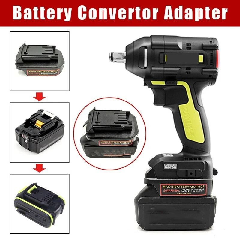 Adaptador Conversor de Ferramentas Elétricas para Makita 18v Bateria Li-ion Bl1830 Bl1840 Converter para Verde Worx 5pin 20v Max Bateria de Lítio - Image 5