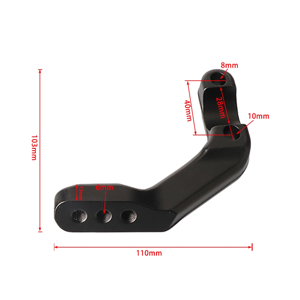 Towwoo Staffa Faro Per Moto, 2 Pezzi Staffe di Montaggio Moto Faro Staffa Universale Morsetti Per Montaggio Luci Fuoristrada Supporti per Prolunghe per Faretti Paraurti Moto 20-55 mm