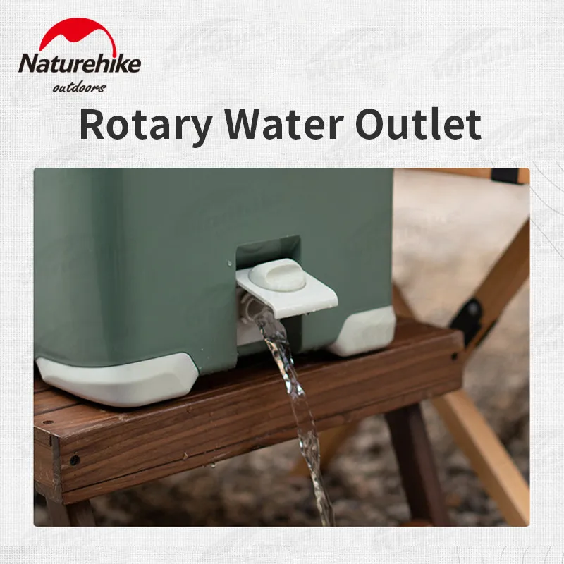 Naturehike Camping Cooler Box 22/30L18-36H Food Fruit Cold Ice Bucket Fridge Large Capacity Picnic Outdoor PP Portable Incubator