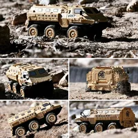 Rc 1:16 Heavy Military Truck Armored Vehicle 6wd Full Scale  Remote-Controlled Truck Model Remote Control Leather Truck Toy 1