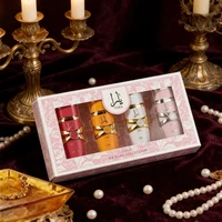 Coffret cadeau de parfum pour femme 4×25ml, eau de parfum longue durée, collection florale, fruitée et gourmande avec des notes de vanille, musc, ambre et jasmin 4