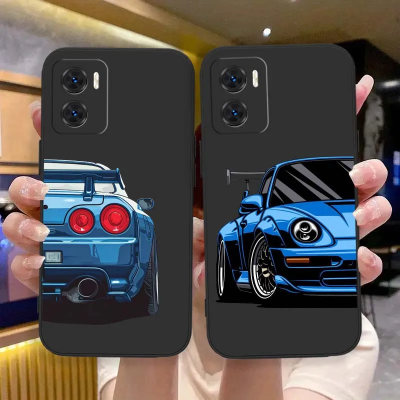 Cartoon Creative Car Liquid Phone Case Cover
