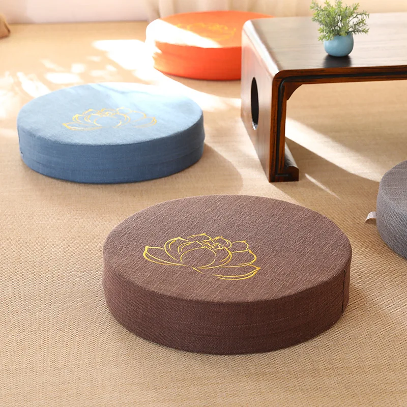 Yoga Meditate PEP Hard Texture Meditation Cushion Backrest Pillow Japanese Tatami Mat Removable and Washable 40X6CM 6