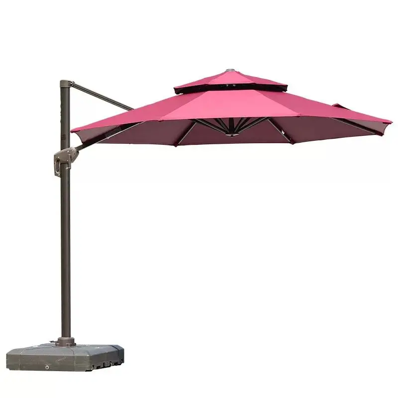 

Outdoor sunshade , courtyard marble base，stall umbrella