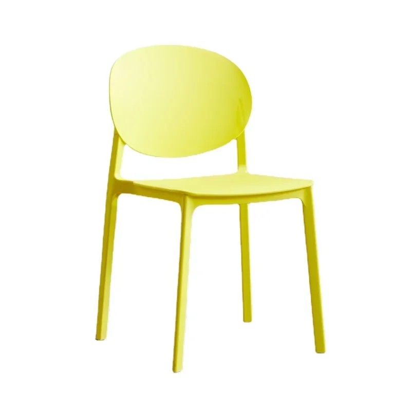 Durable Plastic Dining Chair-Eco-Friendly Fashion Color, Shoe Changing Stool, Firm Load-Bearing Capacity, Home Organizer