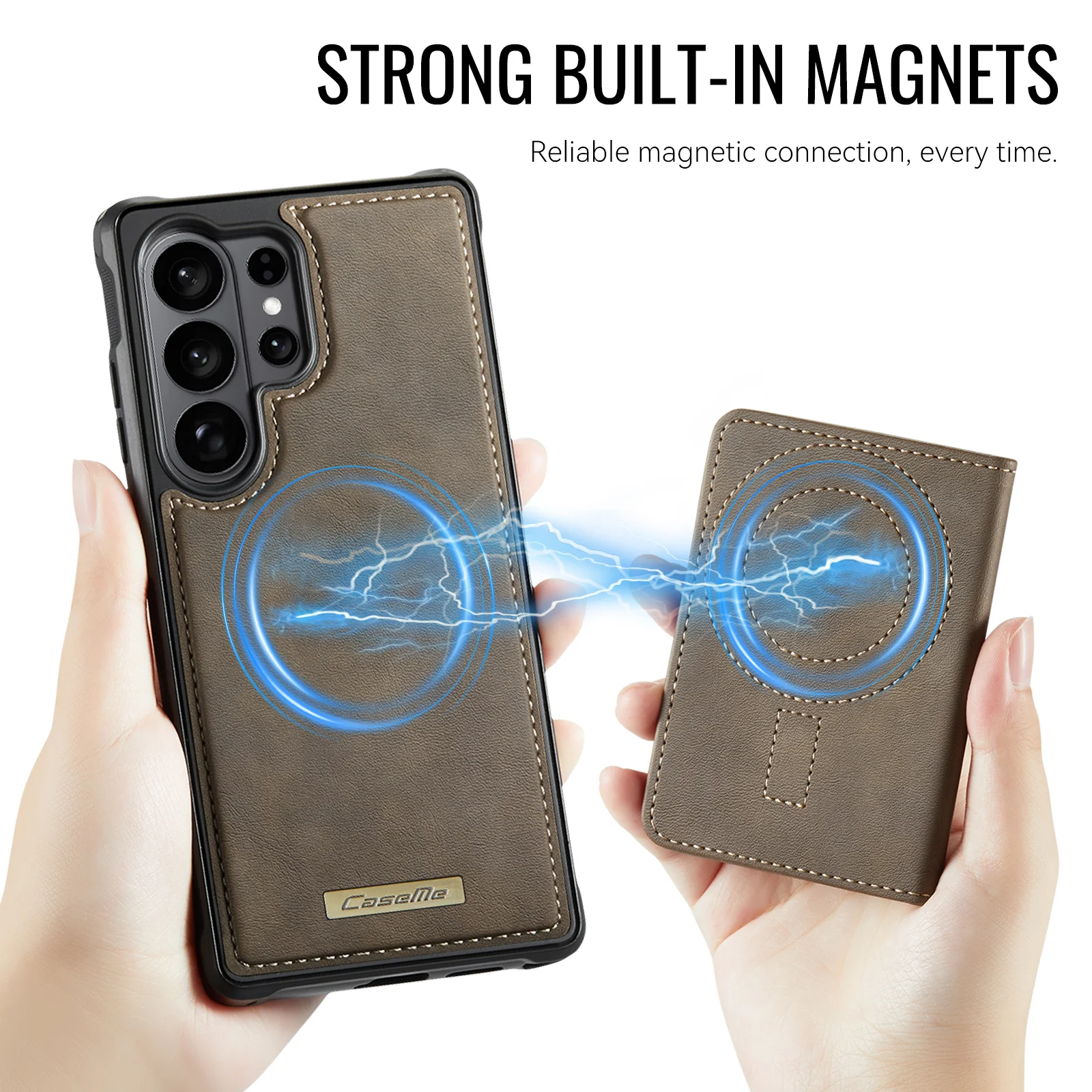 Magsafe Magnetic Leather Wallet Phone Case