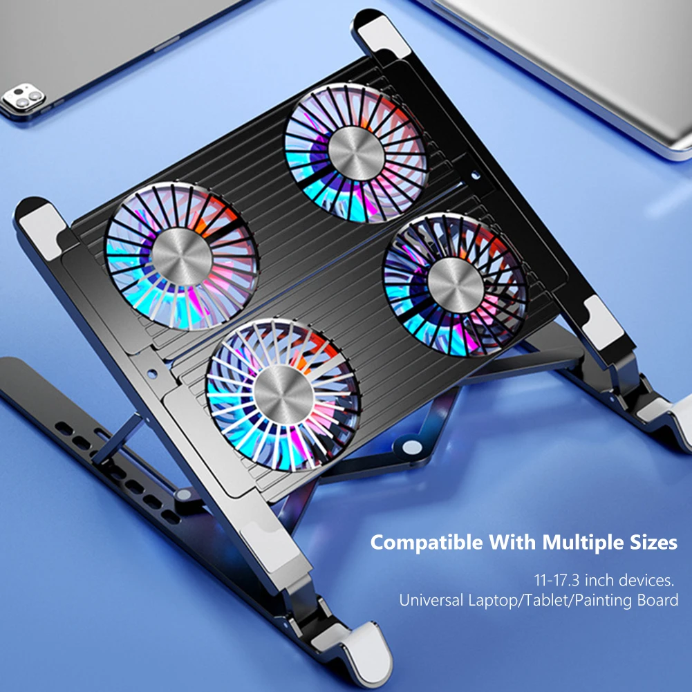 Portable Gaming PC Laptop Cooler with 2/4 Silent 5