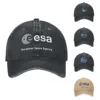 Vintage EESA European Space Agency Baseball Caps Unisex Distressed Denim Snapback Cap Esa Outdoor Activities Adjustable Hats Cap 1