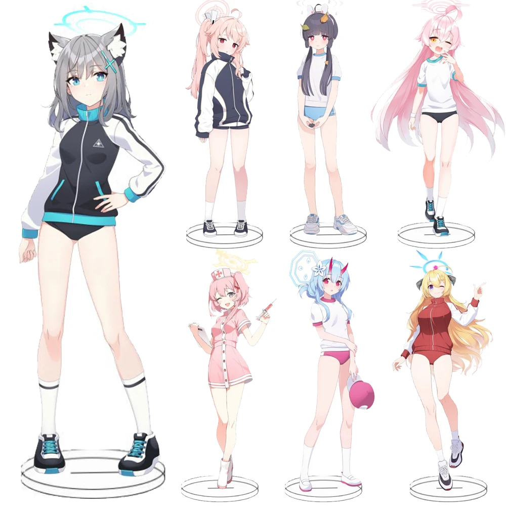 ブルーアーカイブゲームのアクリルスタンドモデル,かわいい
