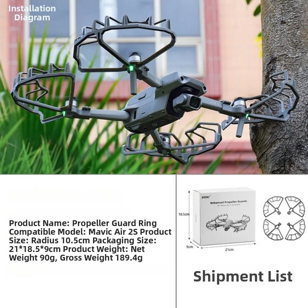 멀티스타일 프로펠러 가드 ABS 41*34*5cm 드론 보호 커버 퀵 릴리스 부품 액세서리 DJI MIN 3PRO 드론에 적합