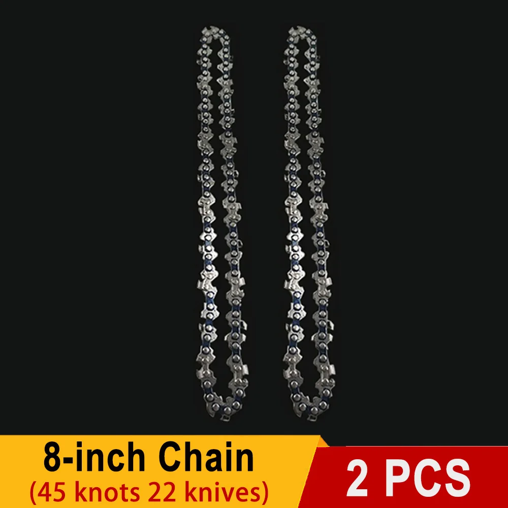 Portable 8-Inch Mini Chainsaw Chain with 45 Knots and 22 Blades for Precision Pruning and Logging