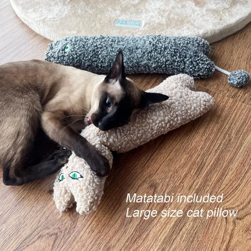 

Cat Cute Molar Toy For Indoor Cats Anti-scratch Anti-biting Plush Pillow Pet Supplies For Relieving Anxiety Stress Dropshipping