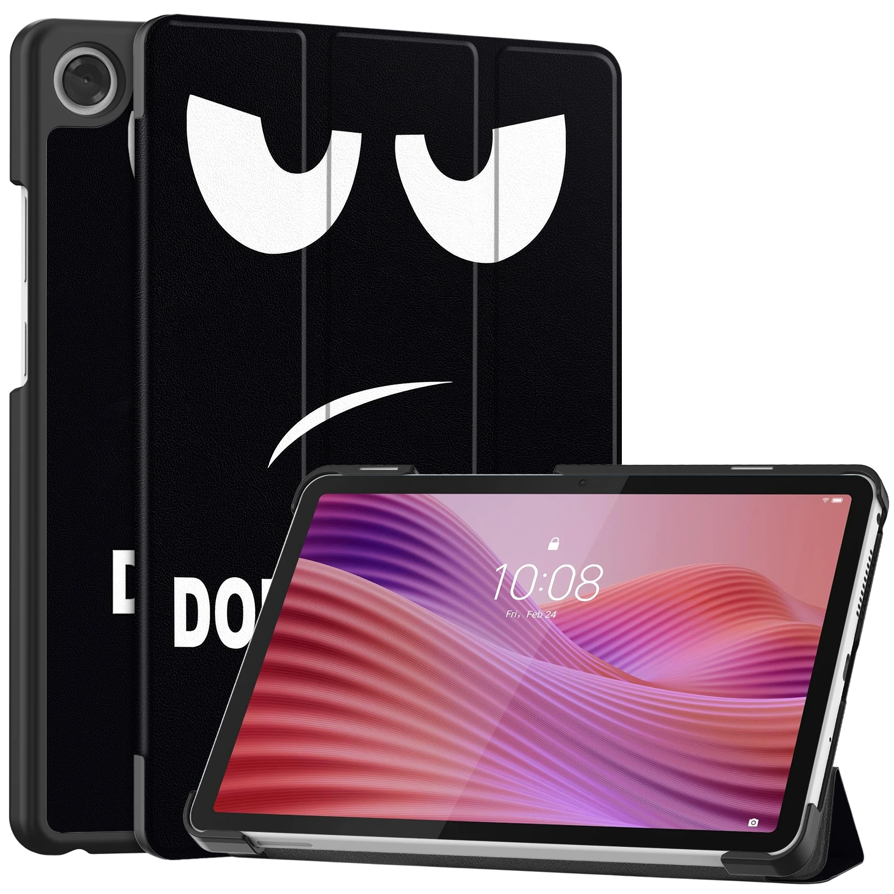 Premium PU Leather Triple Fold Magnetic Cover with Auto Wake Function
