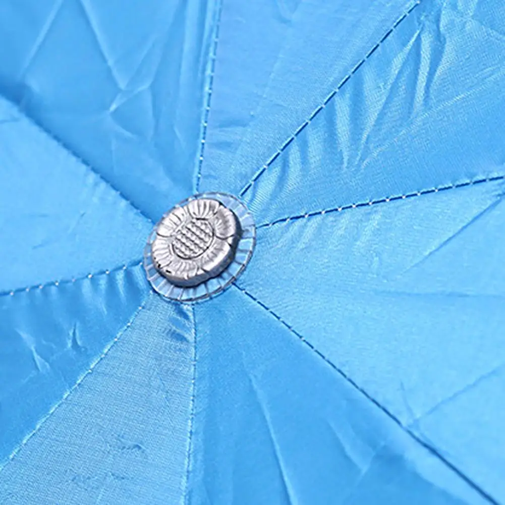 Folding Umbrella Wine Bottle Umbrella Strong Wind Resistance Sunshade Reverse Folding for Outdoor
