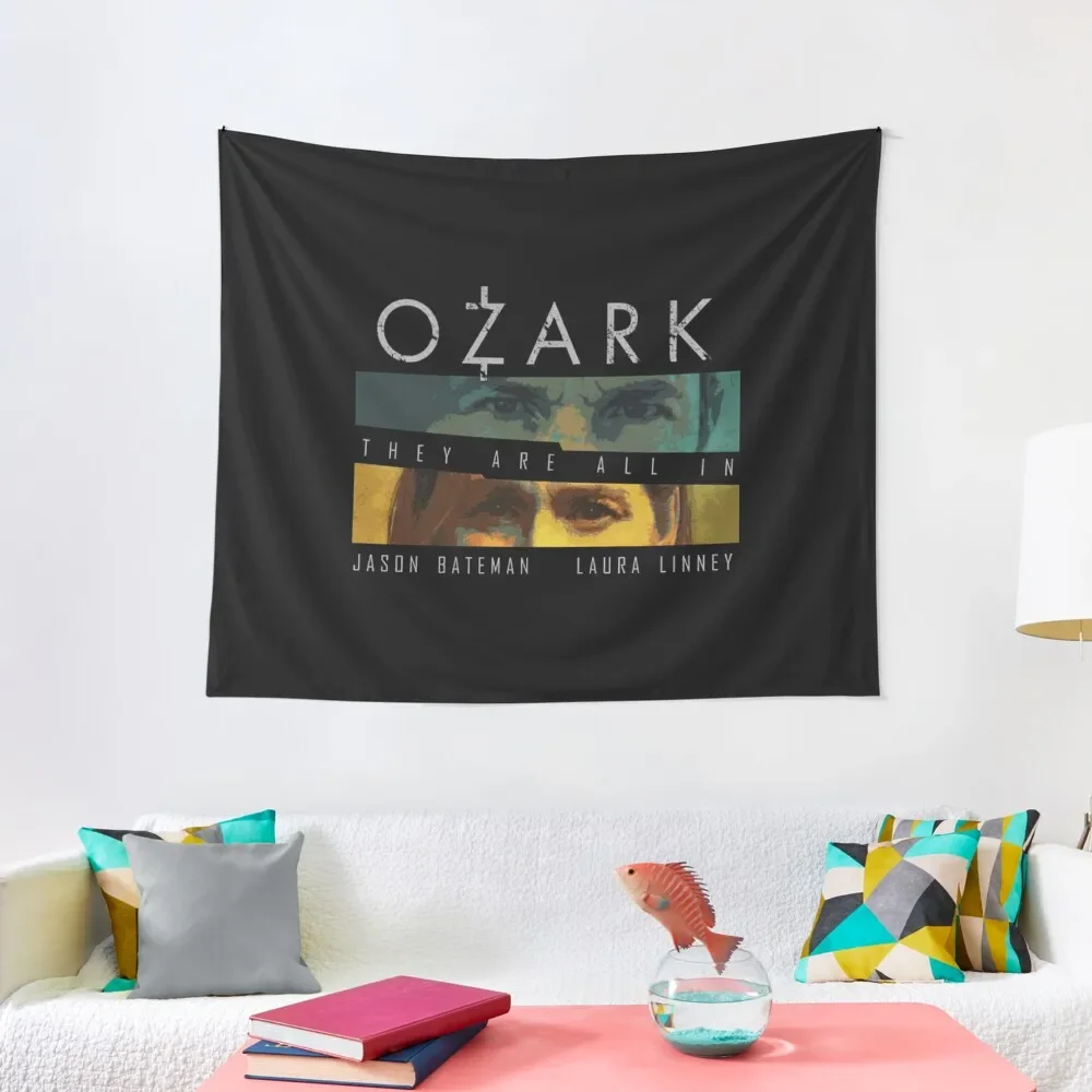

Гобелен Ozark с надписью «All In-Ozark», настенное украшение на стену, домашний декор, эстетические обои, гобелен