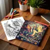 Fantasy creatures coloring Book DIY Art Doodle Painting Learning Color Booklet Arts Beginners  Ideal gift for family or friends 4