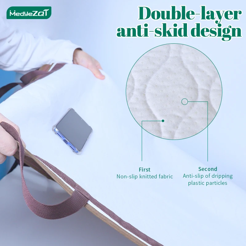 The elderly turn over the urine mat coffee color non-slip washable machine washable thickened multi-purpose positioning mattress 4