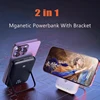 PD20W 10000mAh Power bank For Magsafe Wireless Charger Power Banks Fast Charge External Battery With Bracket For iPhone 15 14 13 1