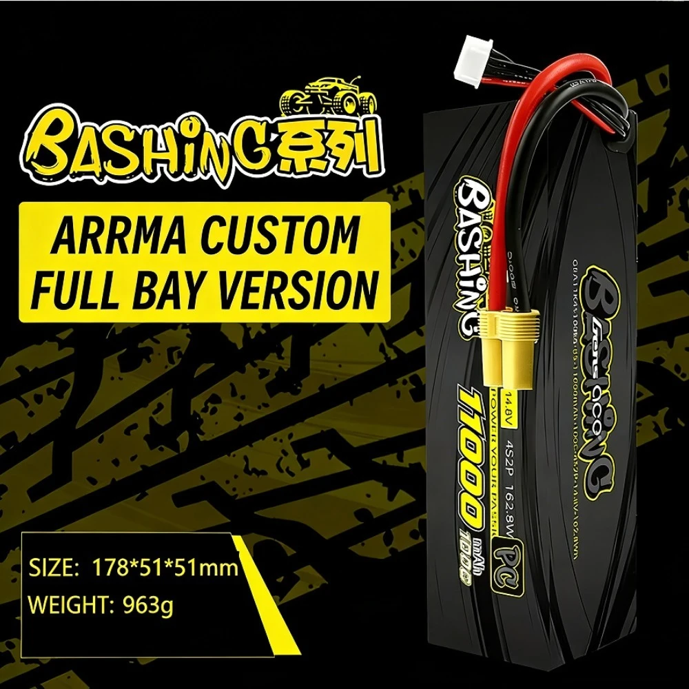 Batterie LiPo 100C 3S 4S RC 15000mAh EC5 pour Voiture