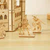 3D Puzzles Lost Castle Wooden Assembly Model Kit Handmade Toys model building kits wood DIY Assembly Jigsaw Toy for Kids Adults 3