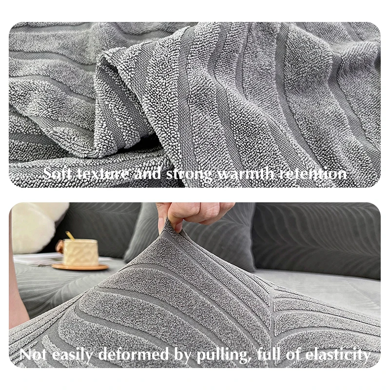 Waterproof Sofa Cushion Cover Jacquard Thickened Universal Sofa Slipcover Elastic Living Room Dustproof Couch soft Cushion Cove 3