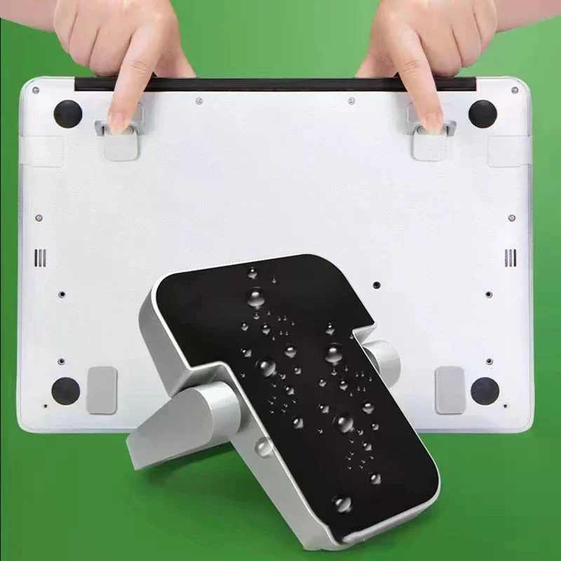 2Pcs 노트북 스탠드 미니 휴대용 홀더 접이식 Nvisible 노트북 라이저 브래킷 노트북 스탠드 냉각 홀더