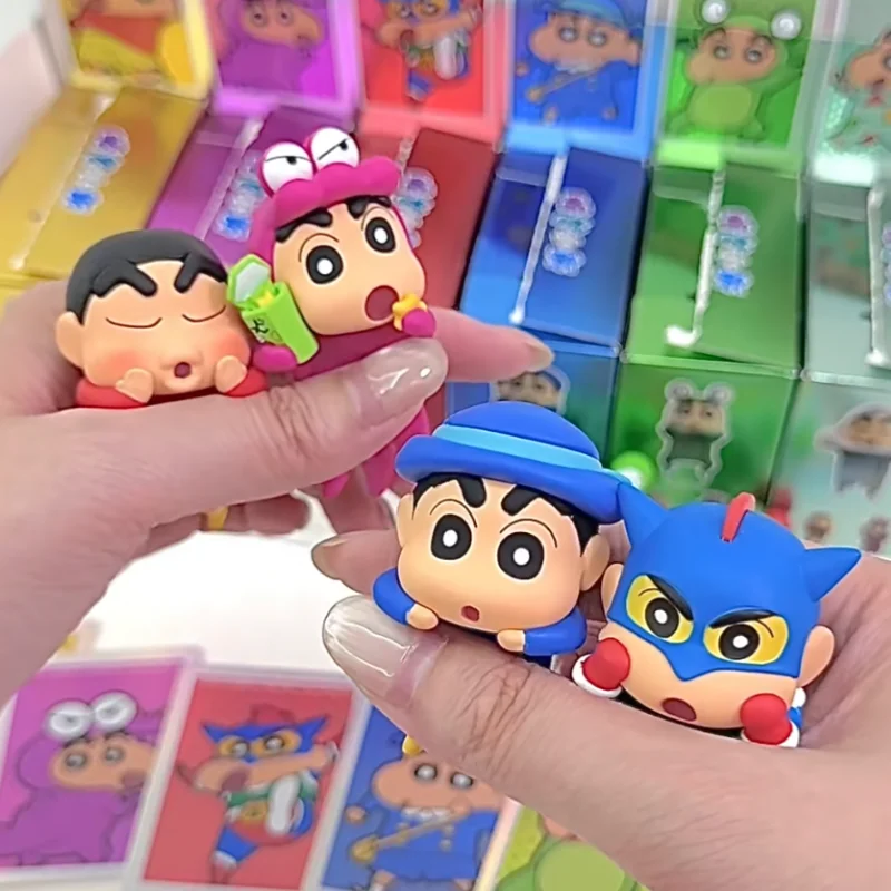 Shin-Chan Collectible Animation Figurine - Cute Blind Box Toy for Mobile Phone Decoration