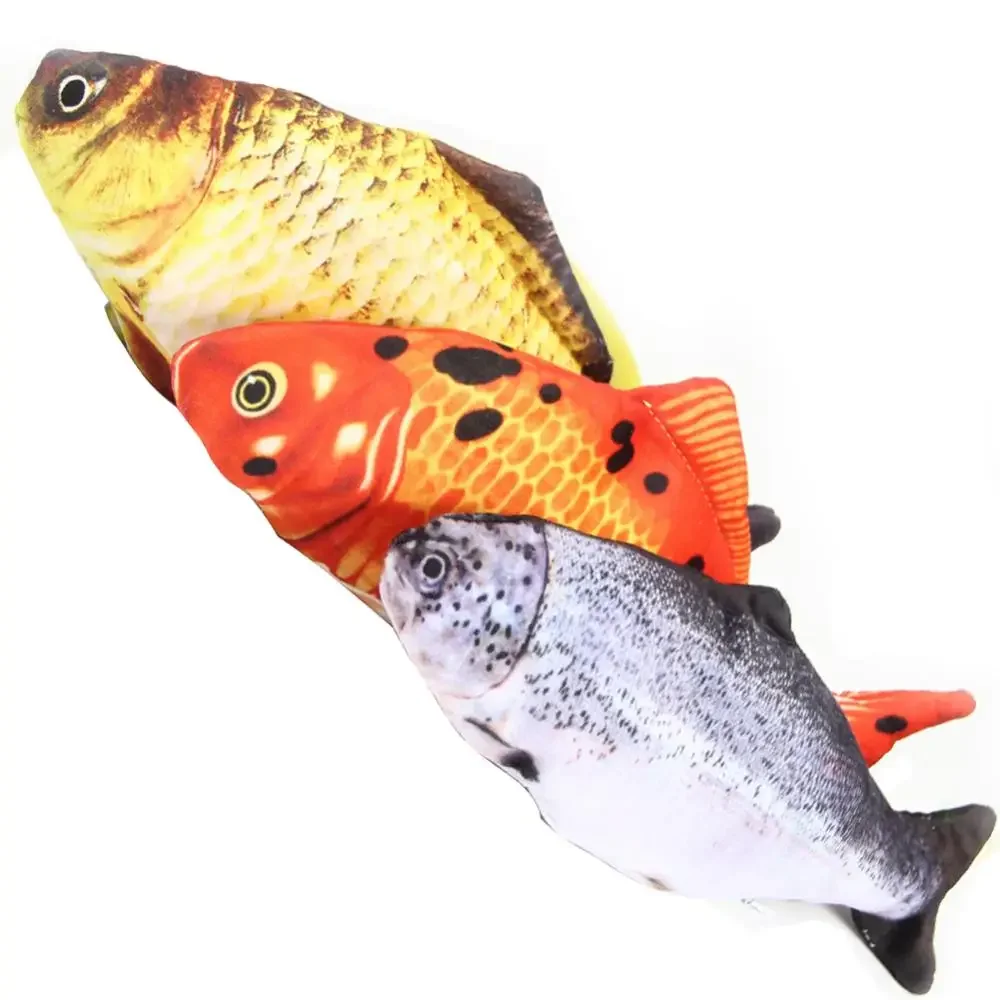 Cat USB Charger Toy Fish Interactive Electric Floppy Fish Cat Toy Realistic Pet Cats Chew Bite Toys Pet Supplies Cats Dog Toys