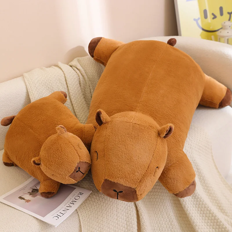 Peluche Capybara Con Vestiti E Accessori - 10 Pezzi Set Completo Per Bambini, Decorazione Casa Marrone
