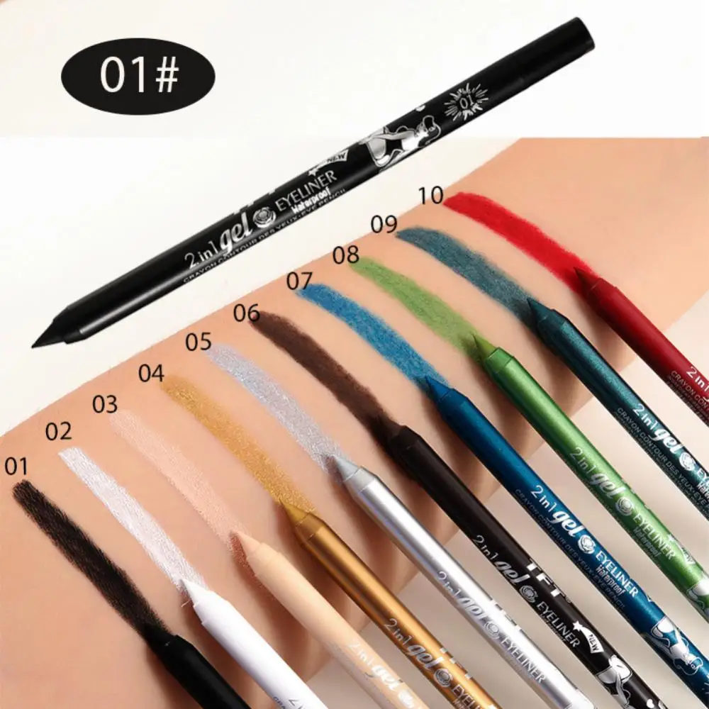 

Eye Shadow Pearlescent Diamond Eye Shadow Brush Eyeliner Shine And Head Black Liquid Eyeliner Pen Waterproof Fast Dry Eyeliner