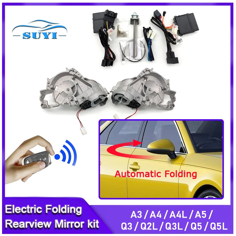 

For Audi A3/S3/A4/A4L/A5/Q3/Q2L/Q3L/Q5/Q5L Auto Intelligent Car Electric Rearview Side Mirror Folding System Kit Modules
