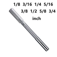 HSS Machine Reamer H7 1/8 3/16 1/4 5/16 3/8 1/2 5/8 3/4 inch Straight Shank Chuck Milling Reamer 3.175mm 1