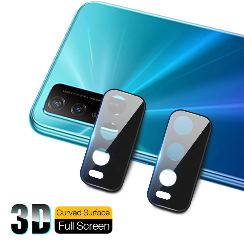 3D изогнутое закаленное стекло для Vivo Y 20 Y20 Задняя крышка объектива камеры Y20i Y12S 2021
