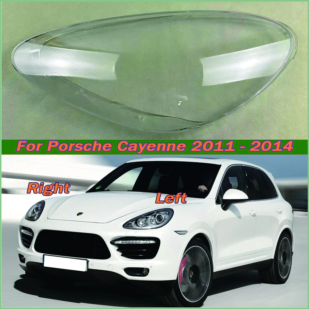 

For Porsche Cayenne 2011 2012 2013 2014 Headlight Cover Transparent Lampshade Headlamp Shell Plexiglass Replace Original Lens