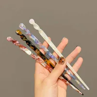 Vintage Chinese Style Hair Sticks for Women Girls Fashion Acetate Chopstick Shaped Hair Clips Pins Jewelry Hair Accessories 2