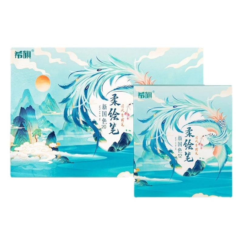 

Набор каллиграфии с наконечником кисти для знака Fude. Ручная надпись. Рисунок несколькими цветами.