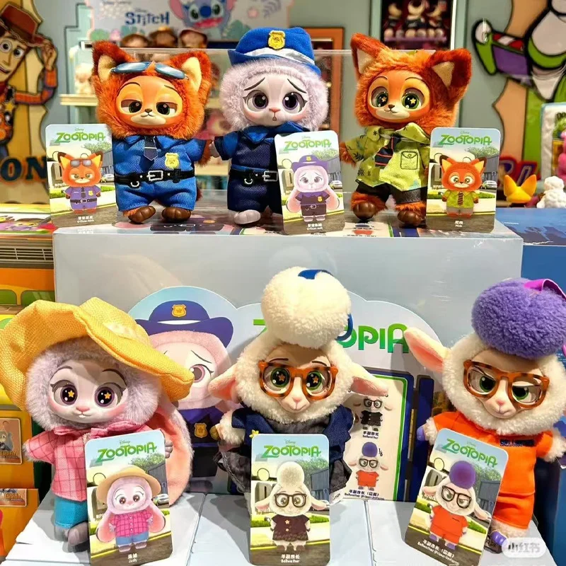 Original Disney MINISO Zootopia Vinyl Plush Doll Blind Box Series