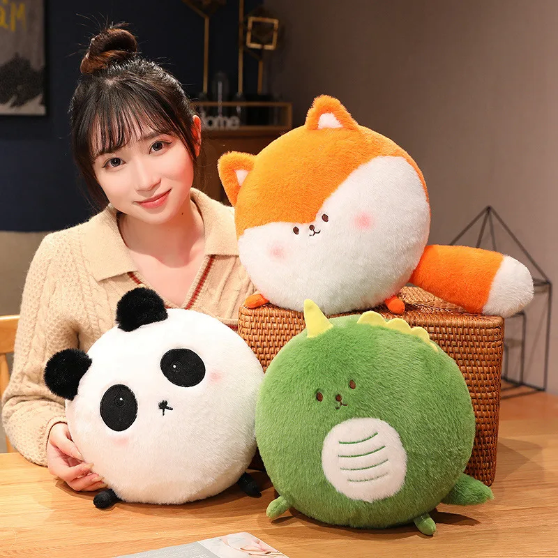 26cm Cartoon Stuffed Animals Plush Pillow Toy Cute Piggy Dinosaur Fox Cat Plushies Doll Anime Soft Kids Girls Baby Peluches Toys