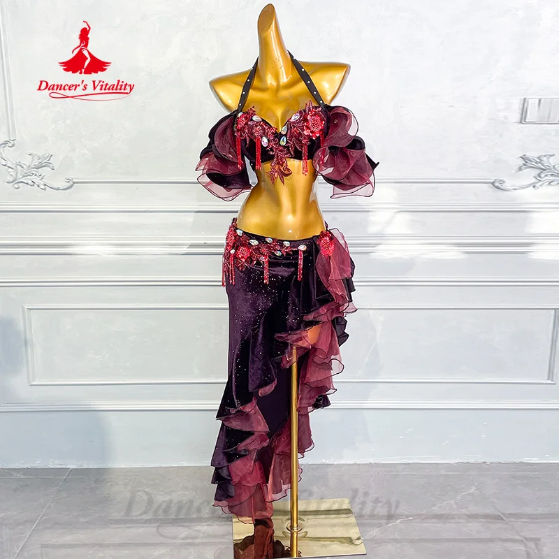 Robe de cocktal rouge Flapper avec franges