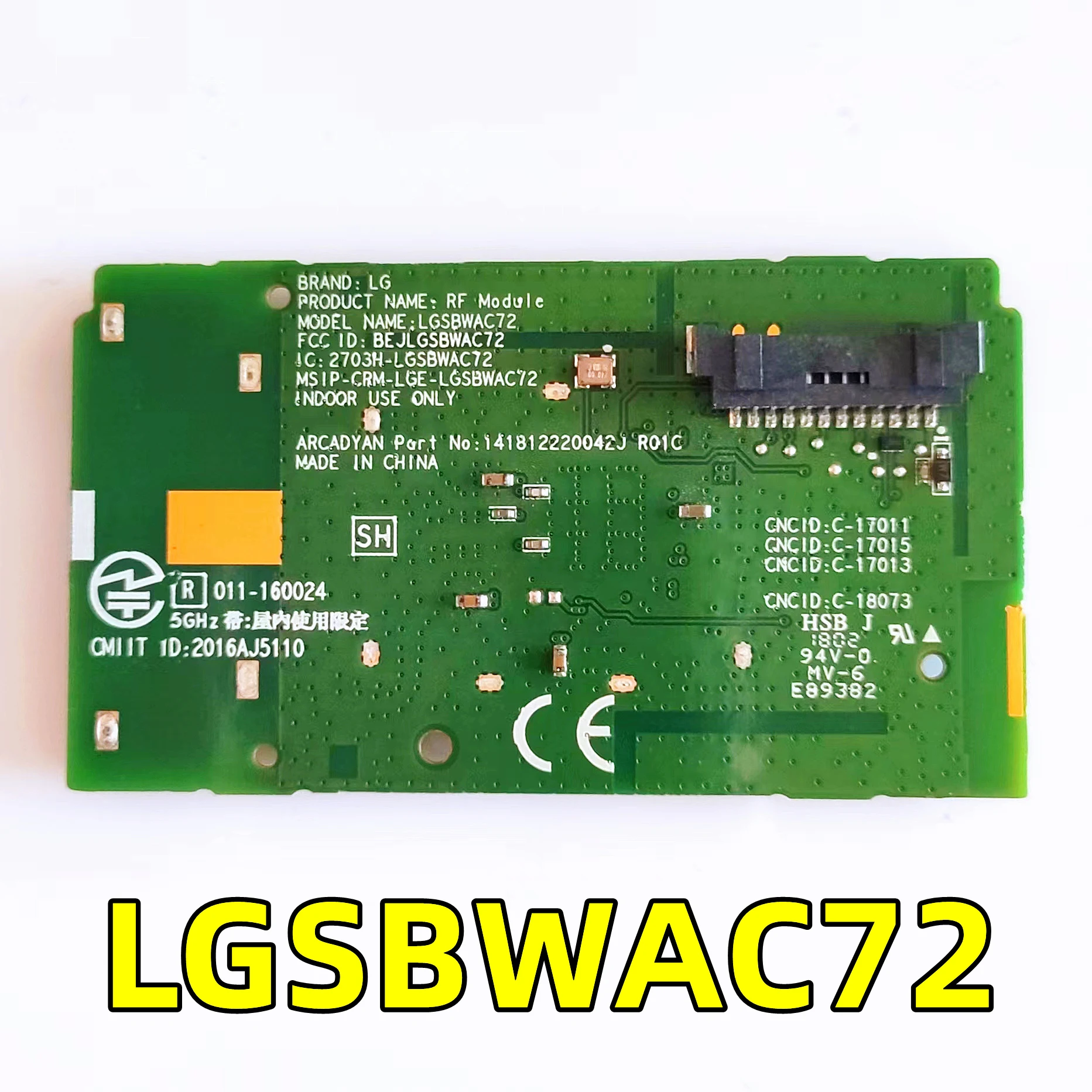 Good Test LGSBWAC72 EAT63377302 Wireless Wifi Adapter Module 75UK6570AUA 55UJ6510-SA OLED55C8AUA OLED55B8PUA 49UJ635V