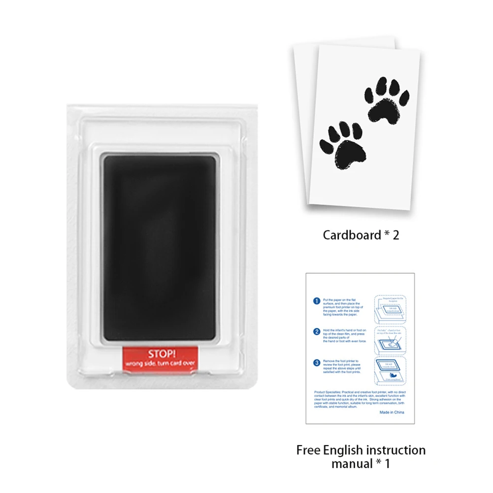 1/3PCS Newborn Baby DIY Hand Footprint Kit Safe Non-toxic Inkless Ink Pads Handprint Baby Souvenirs Gifts Pets Dog Paw Print Pad