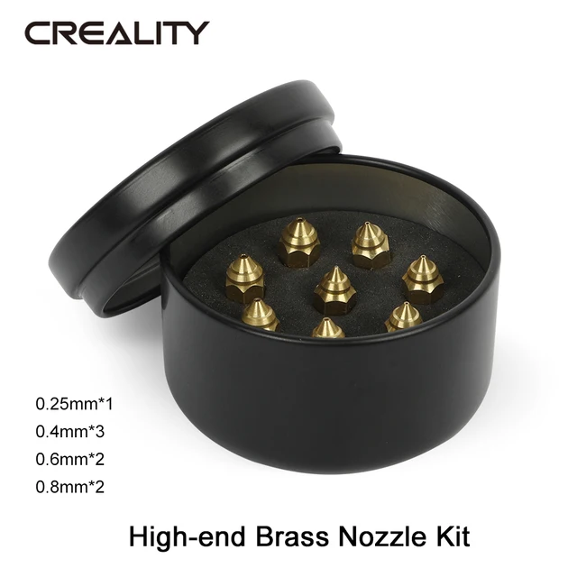 CREALITY New Highend Brass Nozzle Kit or Copper Alloy Nozzle Kit or